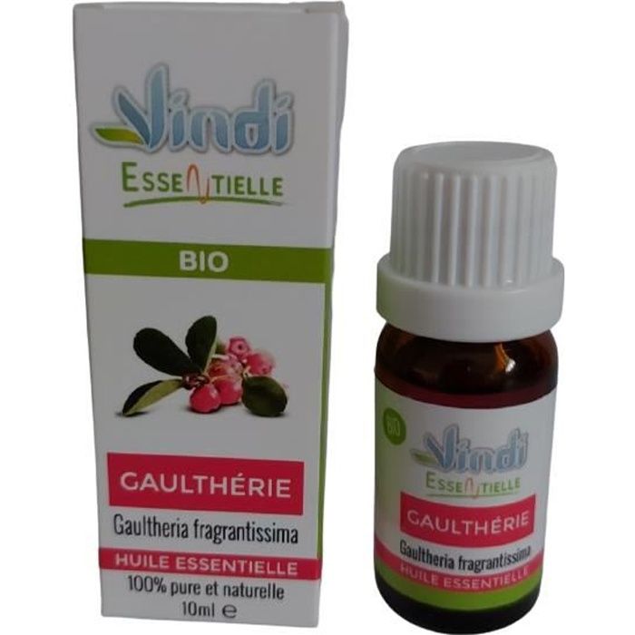 Vindi essentielle - huile essentielle de GAULTHERIE - Gaultheria fragrantissima BIO