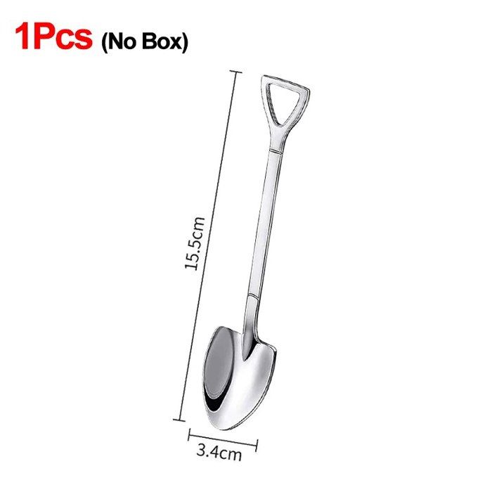 Hapivida 2 Pièces En Acier Inoxydable Pelle Cuillères Ensemble