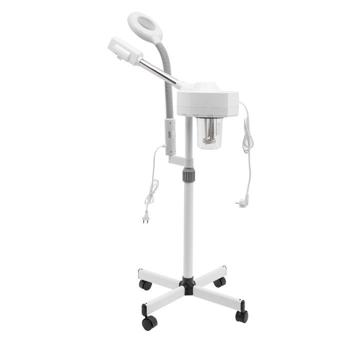 Vaporisateur facial grossissant pour le visage spa facial sauna facial 2 en 1 3 x 5 x vapeur ozone lampe loupe