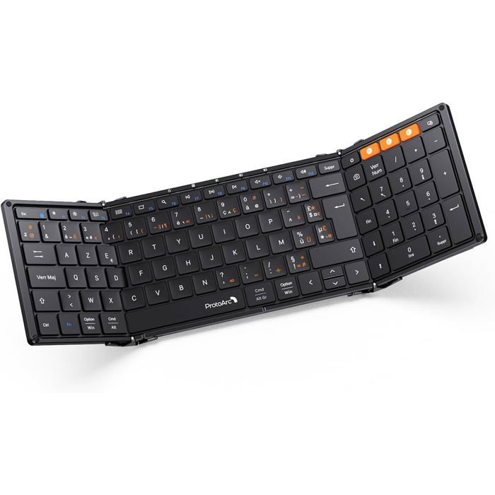 MoKo Clavier Bluetooth pliable, multi-appareils avec pavé numérique