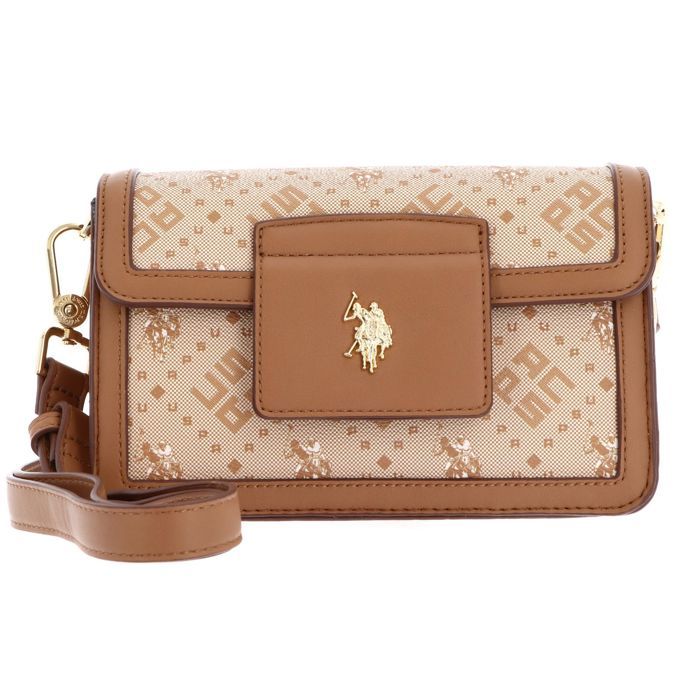 Sac à épaule bandoulière - U.S. POLO ASSN. - New Hampton - Marron clair - 100% polyuréthane - 195x115x95cm