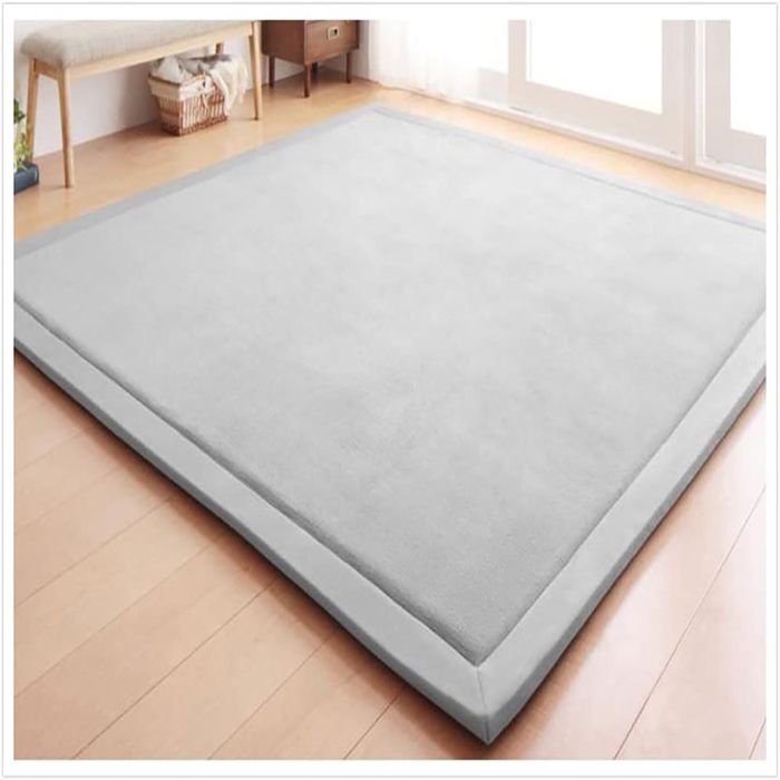 Tapis en velours rouge corail Loartee tapis adapté comme tapis
