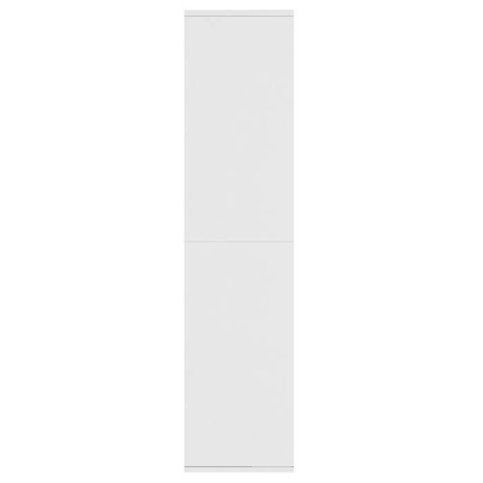 JM Bibliothèque polyvalente/Buffet Blanc 66x30x130 cm Bois dingénierie LV420