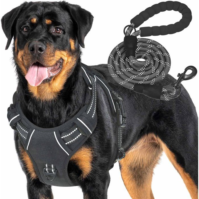 Meilleurs prix pour Haapaw Harnais tactique robuste pour chiens de grande tailleanti-tractionréglableréfléchissantcontrôle facilegilet militaire