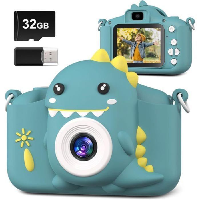 Appareil Photo Instantané Pour Enfants - Imprime Des Photos En Noir Et Blanc, écran 2,4, 20MP