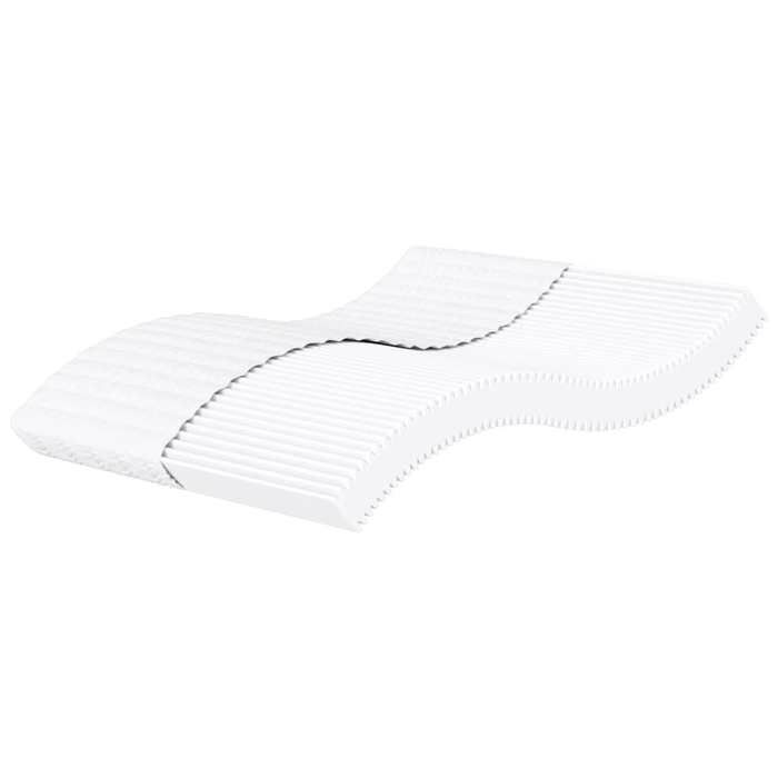 Matelas en mousse - vidaXL - 180x220 cm - Blanc - Dureté H2 & H3 - Housse respirante - Mousse PU 22D - Fermeture éclair