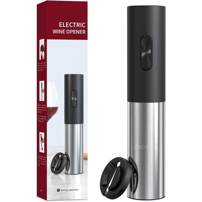 Tire-bouchon électrique à piles avec lumière LED, tire-bouchon automatique pour fête, camping, facile à utiliser, portable et durable Tire-bouchon électrique à piles avec lumière LED, tire-bouchon automatique pour fête, camping, facile à utiliser, portable et durable