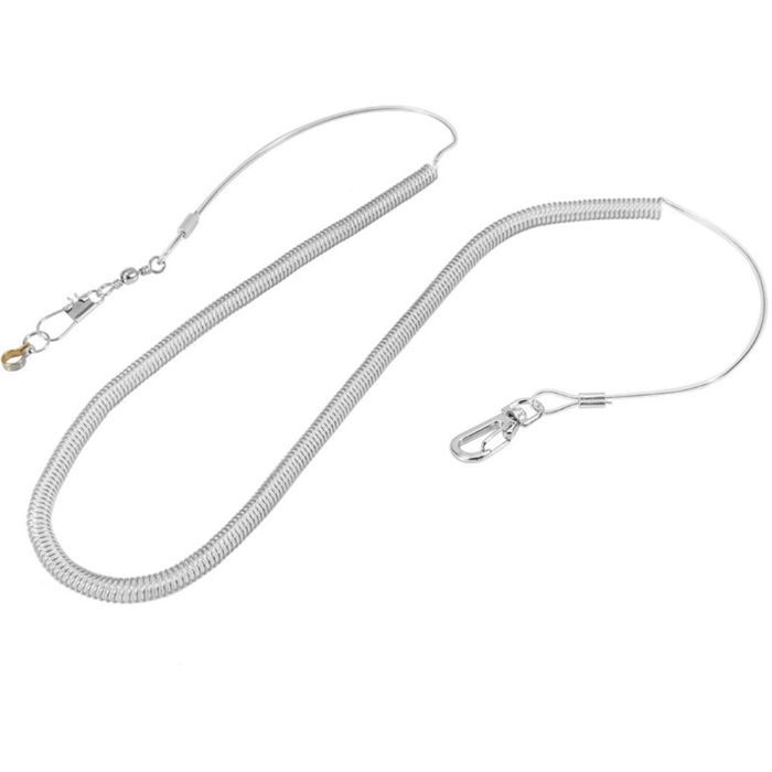 Kits de laisse de corde dentranement de vol anti-morsure doiseau de perroquet de 6 m couleur aléatoire (diamètre danneau de pie