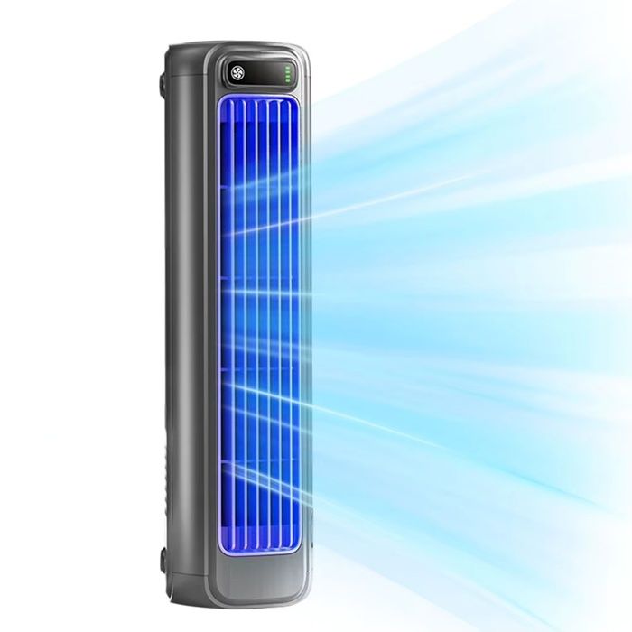 Ventilateur de Climatiseur Portable 2000mah Tour de Bureau Silencieuse 3 Vitesses Ventilateur Mural pour Chambre à Coucher Bureau - Joulli