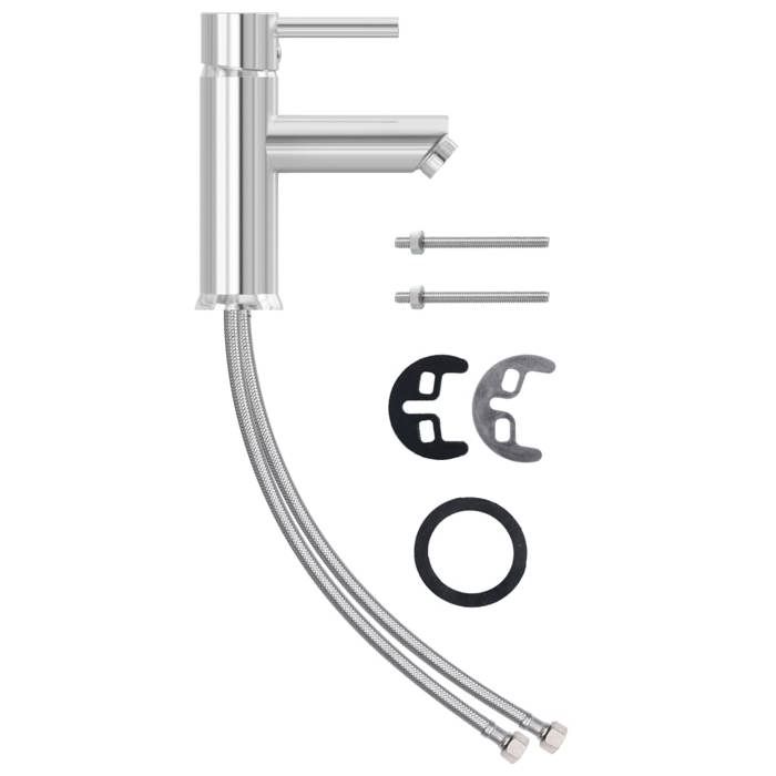 Mode Quincaillerie - vidaxl - Robinet de lavabo de salle de bain Finition chromée 130x176 mm - pour maison N1B4419