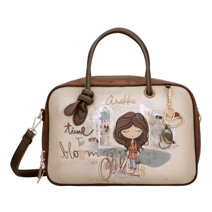 Sac à main - ANEKKE - Tulip Short Handle Bag - Multicolore - Synthétique grainé - Zippée avec bandoulière