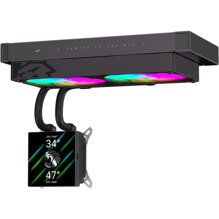 Refrigeration Liquide GameMax 240 LCD BK 240mm 2 Ventilateurs - vue 2