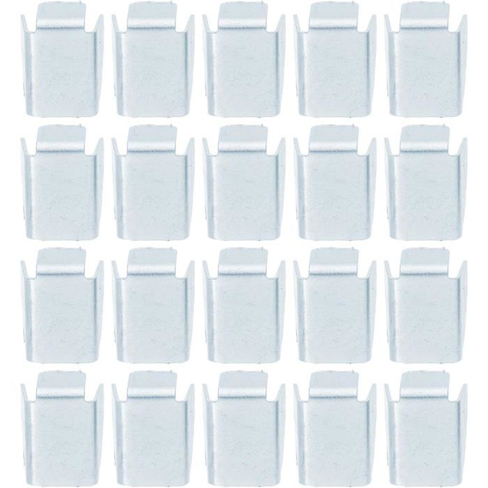 20 Pièces Taquets Métalliques Pour Étagères Supports Robustes Pour Cloisons Et Armoires De Bureau Clips De Fixation Pour Pan[AT98]