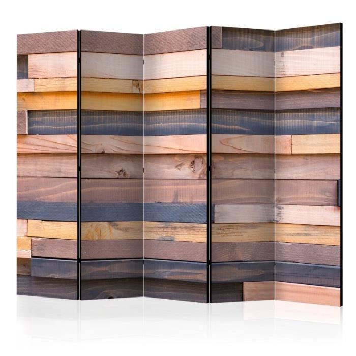 Paravent 5 volets Wooden Castle II [Room Dividers] Size 225x172 Artgeist Paravents