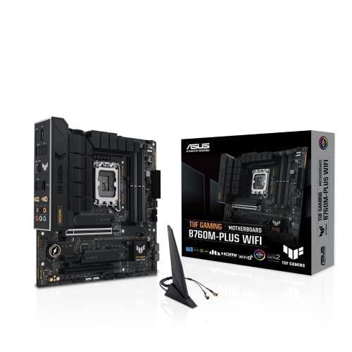 Carte mère microATX ASUS TUF GAMING B760M-PLUS WIFI D4 LGA 1700 4DDR5 4xSATA 1xHDMI 1xDP 2xM.2