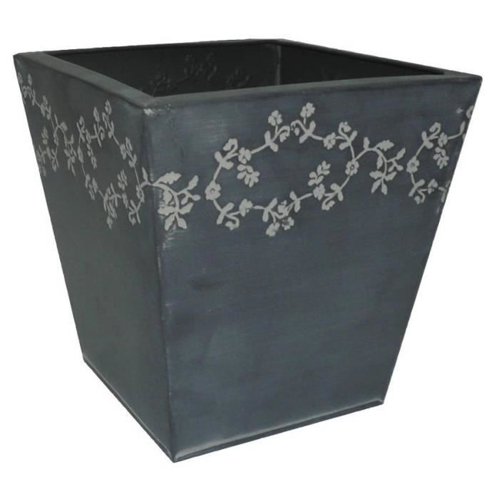 Jardiniere Acacia Et Zinc Cdiscount
