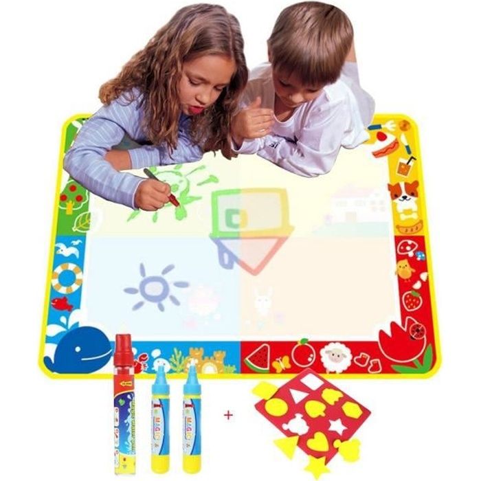 Aqua Doodle Pad Jouets Educatifs A Colorier Tapis Magique Eau Scribble Pad Marqueurs Conseil Peinture For Enfant En Bas Age De Bebe Avec Des Stylos Jouets Educati Aqua Doodle Dessin Tapis For