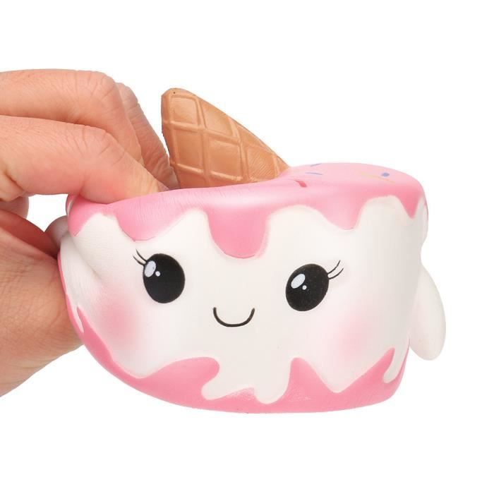 Kawaii Jumbo Cartoon Gâteau Squishy Lente Crème Rising Scented Stress Reliever Jouets