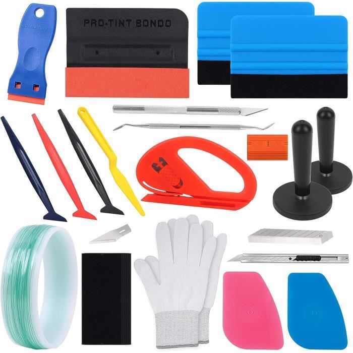 Kit Professionnel Teinte Fenêtre Deluxe 29 Pièces Avec Pistolet à Chaleur - Neuf
