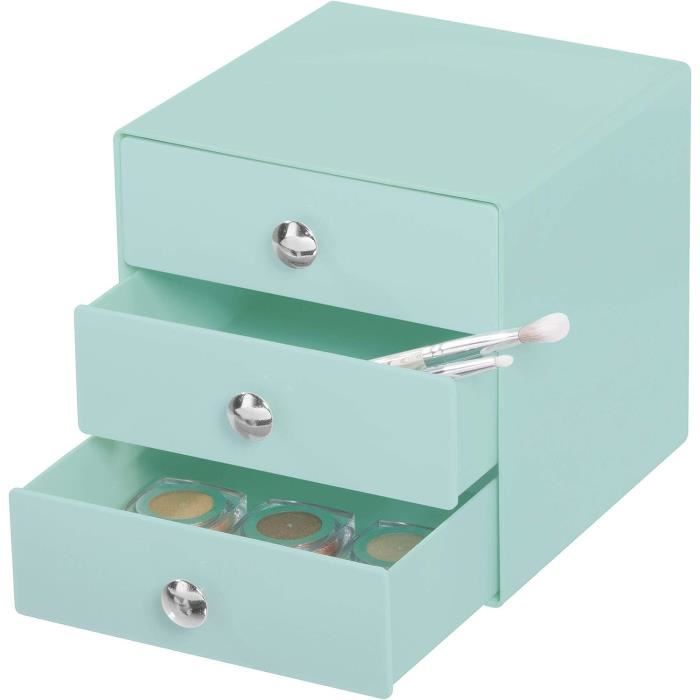 Organisateur de maquillage avec 3 tiroirs - Tiroirs iDesign - Plastique - Organisateur