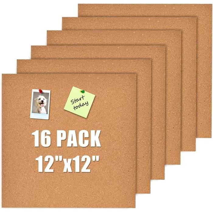 Feuilles De Liège Autocollantes 7mm - 6 X 29,7x21 Cm, Support Adhésif Pour Décoration Et Bricolage