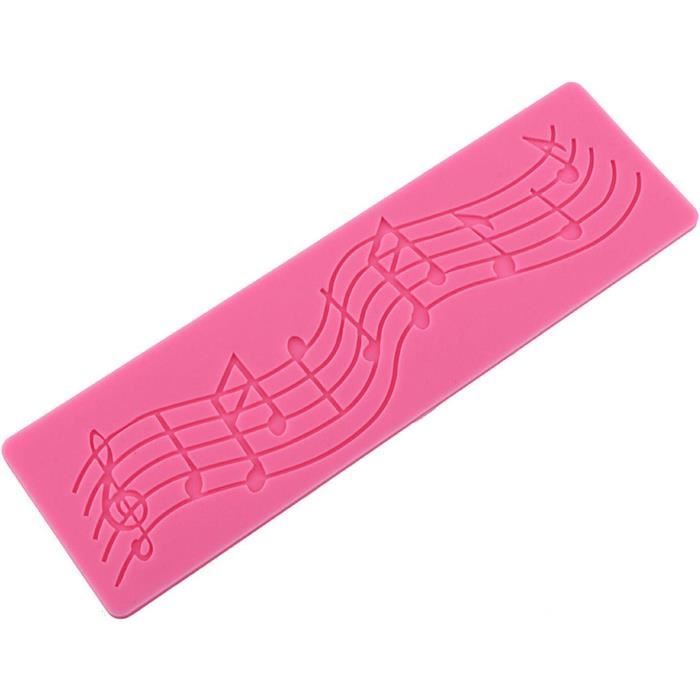 Moule En Silicone Note De Musique - Outil Décoration Gâteau Dentelle Résistant -60°C à +200°C