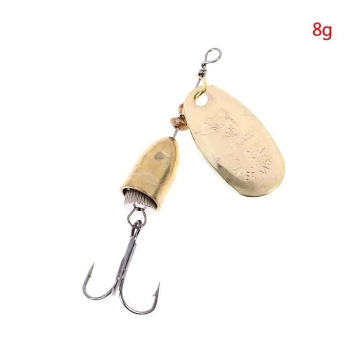 Leurres De Pêche à La Mouche Vintage - Incrustation Lucite, Métal Doré, Ancien