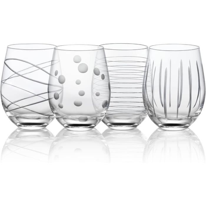 Verres à Vin Sans Pied Cheval - Lot De 4 - Personnalisation