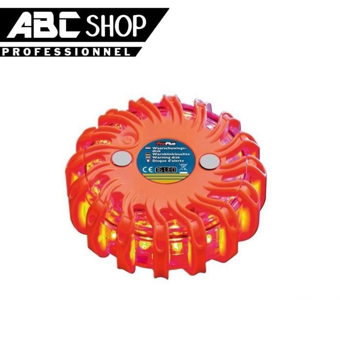 Gyrophare LED Rechargeable USB | 9 Modes Clignotants | Aimant Et Crochet | IP65 étanche | Pour Urgence Et Chantier
