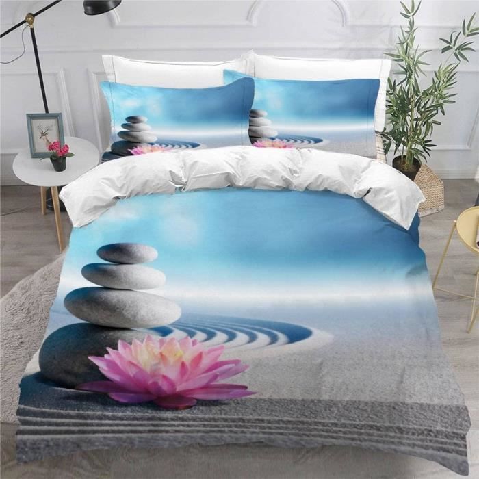 Ensemble 3 Pièces Housse De Couette Imprimée En 3D 200X200Cm Ensemble