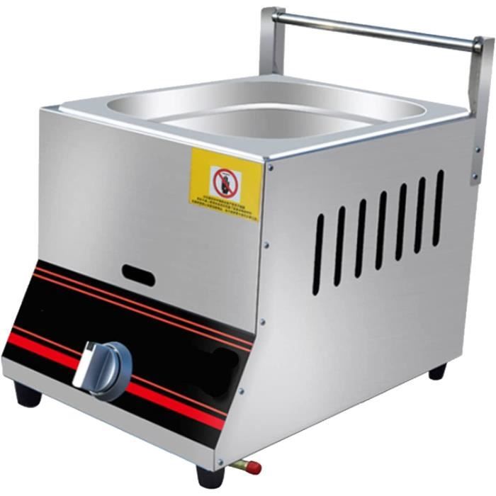Friteuse Gaz Professionnelle 10 Litres Friteuse à Gaz Professionnelle 20L Acier Inoxydable - Contrôle Température - Pour Restaurants Et Usage Intensif Friteuses Gaz équipement Pro