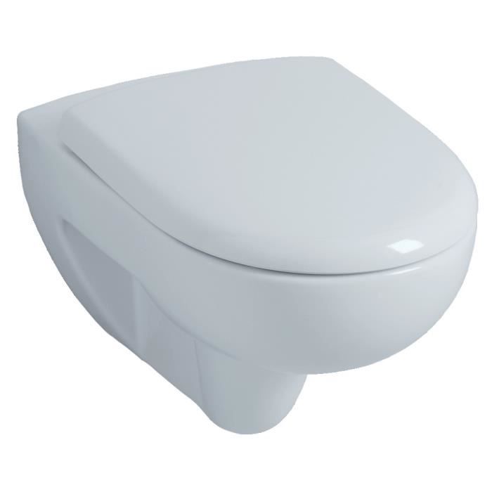 Cuvette Wc Suspendue Allia Prima Avec Abattant 54cm Blanc Achat