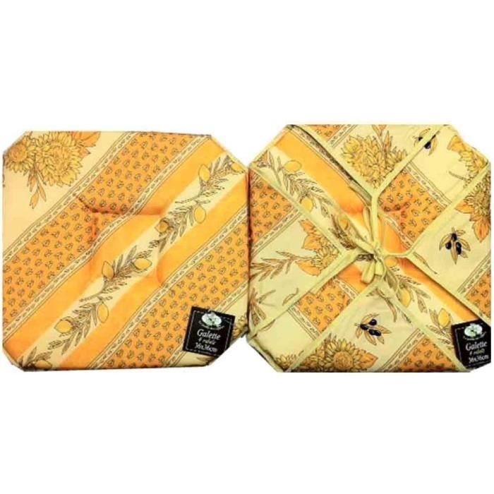 Galette De Chaise 4 Rabats - Achat / Vente Pas Cher