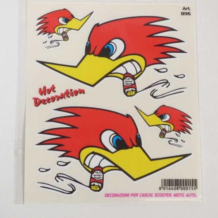 Autocollant Crâne Vintage Pour Voiture, Moto, Scooter - Sticker Décoratif PVC 14x15 Cm
