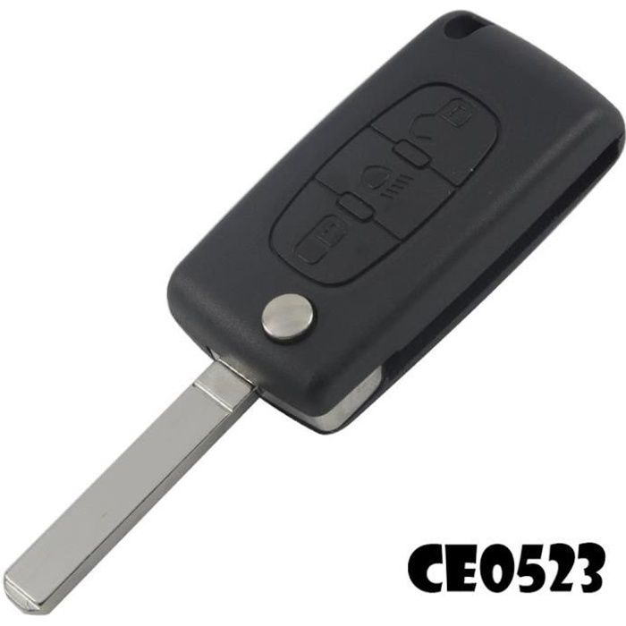 Coque clé plip pour CITROEN C1 C2 C3 C4 C5 C8 sans lame clef boitier 