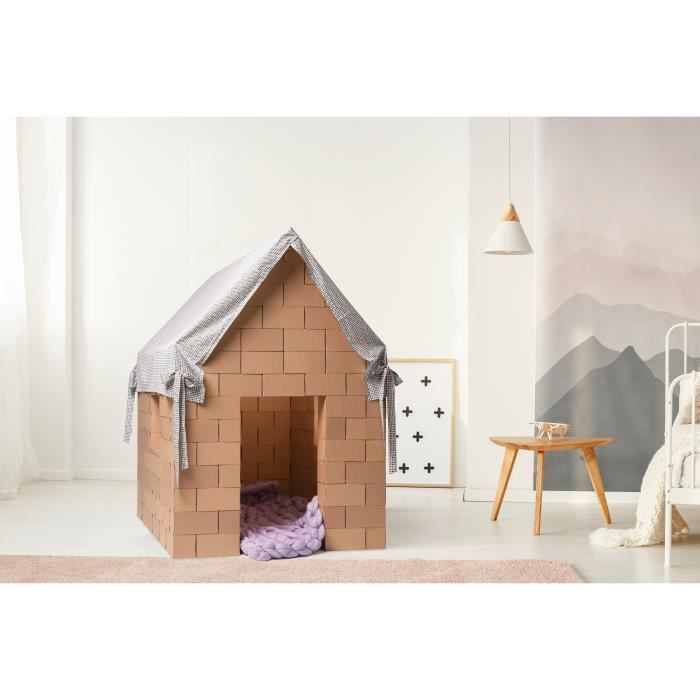 Bac à sable - Maison de jeu pour enfants avec sièges blanc octogone bois de pin massif-JU12109