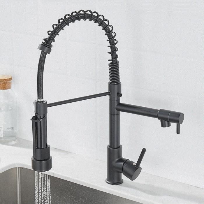 Robinet à ressort - TBEST - Rétractable - Inox - Économie d'eau