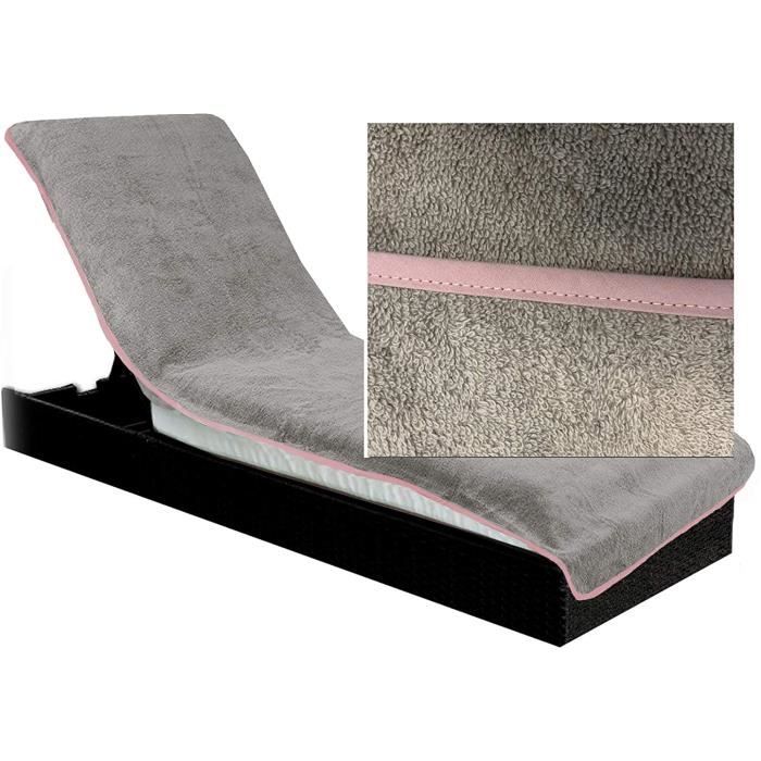 Housse De Chaise Longue En Coton | 200x75 Cm | Tissu éponge | Pour Jardin, Plage, Piscine