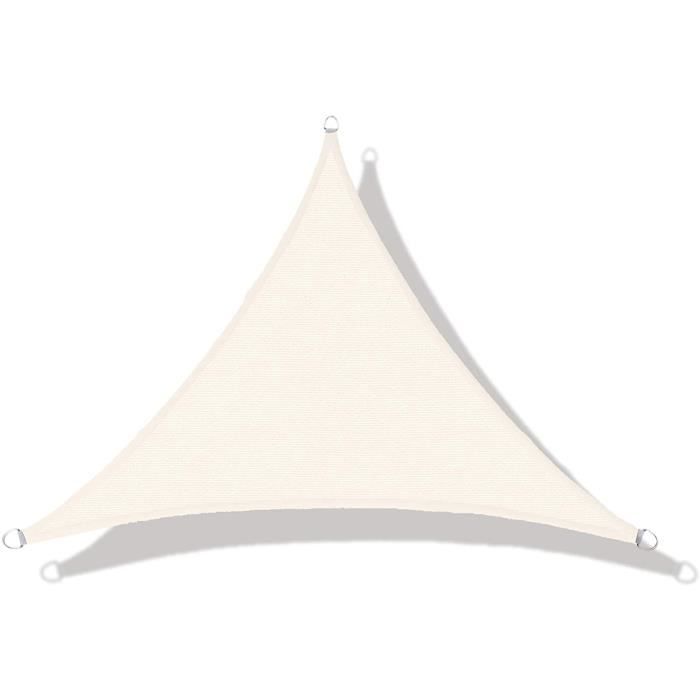 Voile D'Ombrage Love Story 3x3 M - Toile Anti-UV 95%, Taux D'Ombre 85-90%, Sable - Pour Terrasse, Jardin, Aire De Jeux