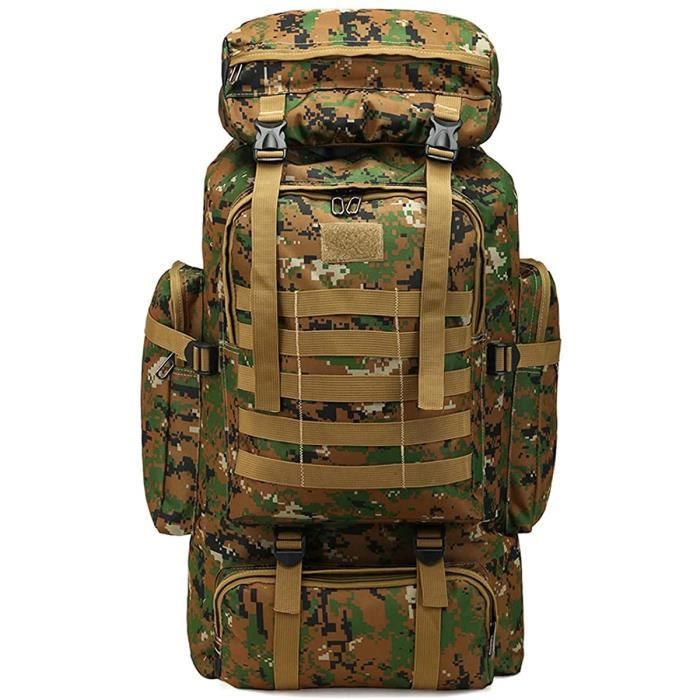 Sac à Dos Grande Capacité Camouflage - 42x32x14 Cm, Polyester Robuste, Idéal Pour Le Trekking, L'école Et Les Voyages