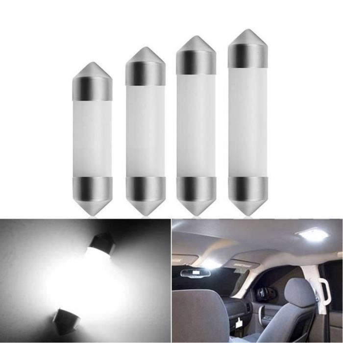 4x Ampoule LED C5W 39mm SMD 6 leds Blanc Xénon pour Plafonnier coffre de  voiture - Cdiscount Auto