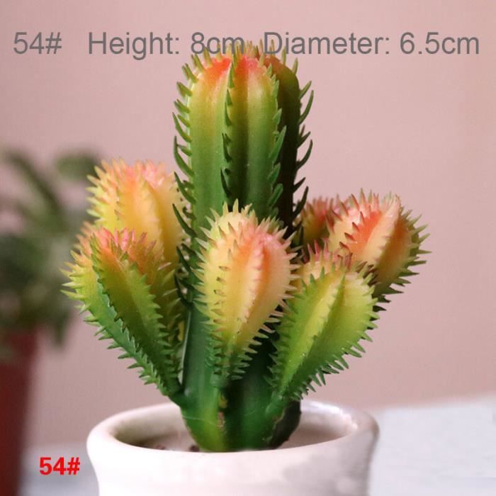 Bureau Artificiel 24 Têtes Succulents Décor Maison Faux Plantes PVC