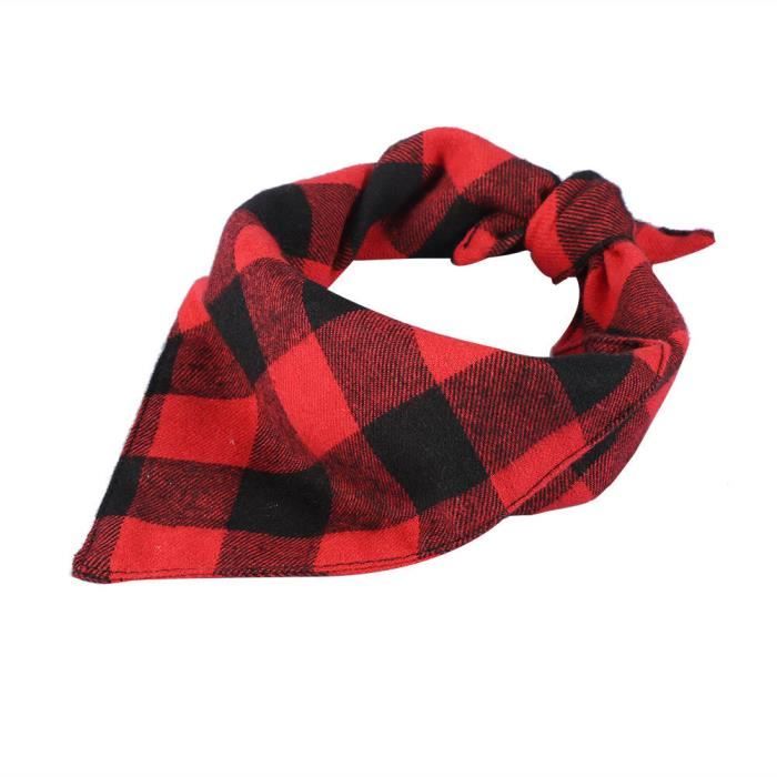 Comparer les prix de ESTINK Collier d'écharpe pour animaux de compagnie Chien de compagnie chiot foulard col bavoir bandage foulard bandana motif à