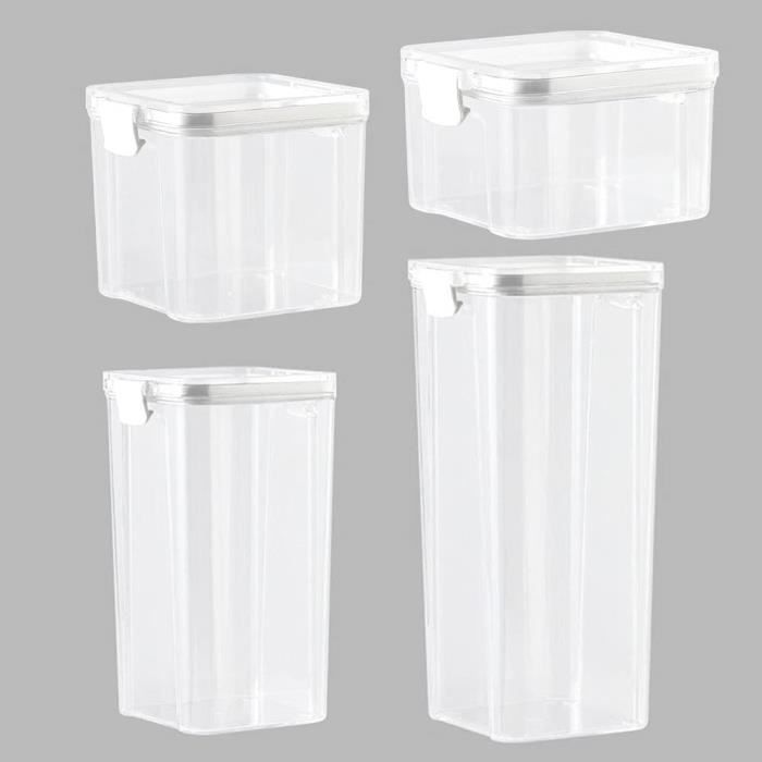 Lot De 8 Boîtes Hermétiques Alimentation - Récipients 2,5L Pour Farine, Sucre, Céréales - Wildone