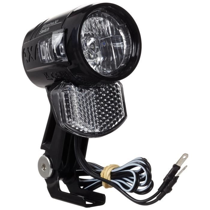 Lampe frontale avant de vélo pour moyeu Dynamo avec câble de feu arrière  compact lumineux
