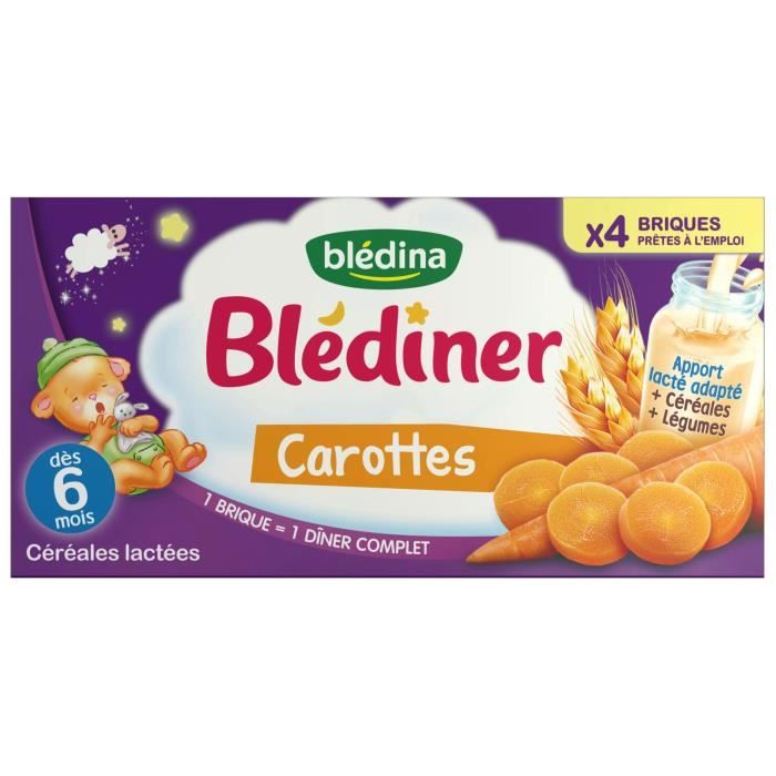 Bledina Blediner Cereales Lactees Carottes 4x250 Ml Des 6 Mois Achat Vente Cereales Bebe Bledina Blediner Cereales Lactees Carottes 4x250 Ml Des 6 Mois Cdiscount Pret A Porter