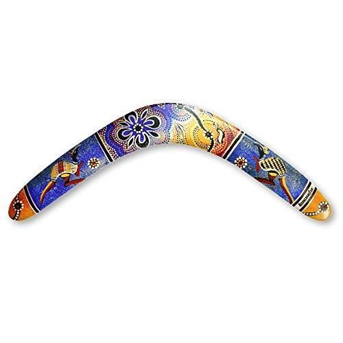 Boomerang Fan Holz-Bumerang Falcon Linkshänder Multicolor 38cm 25m Boomerang Fan Holz-Bumerang Falcon Linkshänder Multicolor 38cm 25m