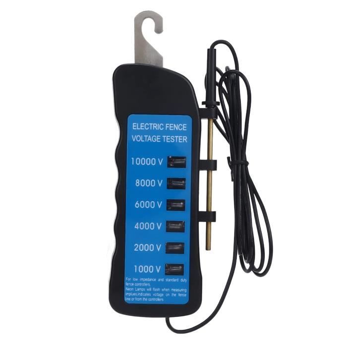 Testeur De Tension Sans Contact Pour Clôture Électrique - 8 Lumières Indicateurs 200-12000V