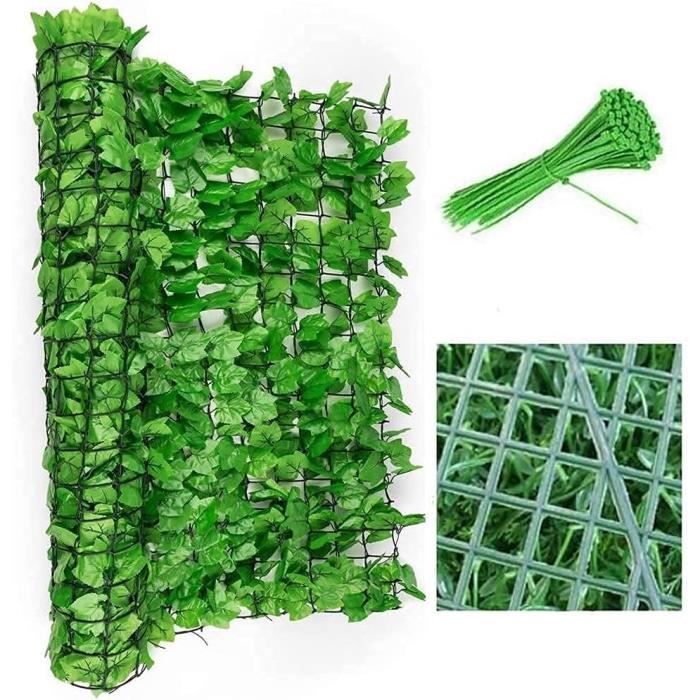 Clôture Artificielle Extensible En Saule - Décoration Verte Pour Jardin, Balcon Ou Terrasse
