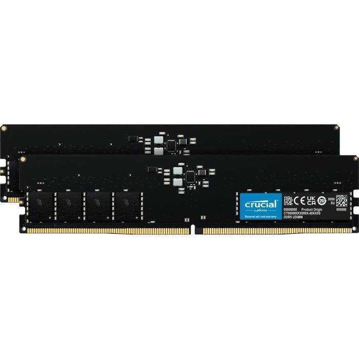 CRUCIAL Mémoire RAM DDR5 Kit 2 x 5600 MT/ CL46